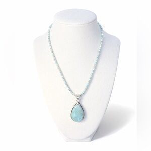 Larimar Necklace with Pendant